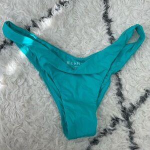 Meshki Teal/Blue Cheeky Bikini Bottom